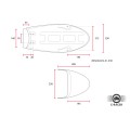 C-Racer Flat Scrambler Seat and Cowl for the Yamaha SR400 / SR500 (pre Fuel Injection models) - SCRSR